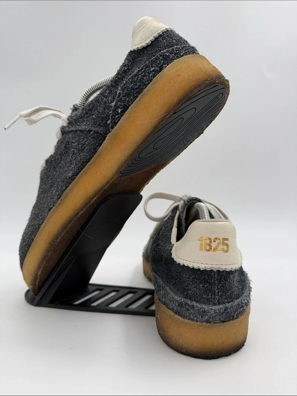 Clarks 1825 Tormatch Light Navy Shaggy Suede Casual Shoes 26162048 Mens Size 10